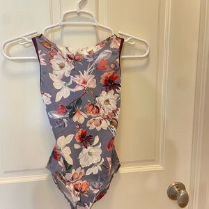 Eleve dancewear floral kids leotard